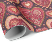 Vintager antiker Valentinstag Geschenkpapier (Rolleneckpunkt)