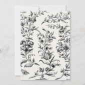 Vintager antiker Vase Geburtstag Einladung (Rückseite)