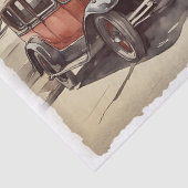 Vintager antiker Wagen Seidenpapier (Detail)