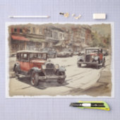 Vintager antiker Wagen Seidenpapier (Handwerk)