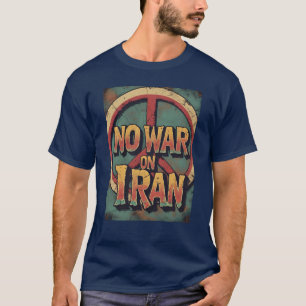 Vintager antineokonservativer Frieden ohne Krieg I T-Shirt