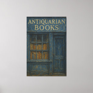 Vintager Antiquariatsbuchladen - Dunkle Akademie Leinwanddruck