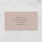 Vintager Antiquitätenladen Rustikales Flachrad Visitenkarte (Rückseite)