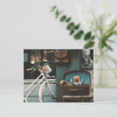 Vintager Antiquitätenladen und Waren Postkarte (Stehend Vorderseite)