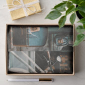 Vintager Antiquitätenladen und Waren Seidenpapier (Geschenk)