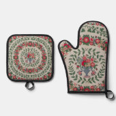 Vintager Antrag von Ludington Ofenhandschuh & Topflappen-Set (Vorderseite)