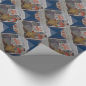 Vintager Anzeige-Zigaretten-Fluglinien-Pilot Geschenkpapier (Ecke)