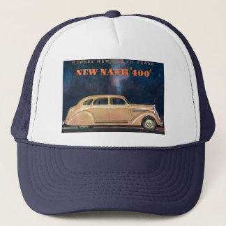 Vintager Anzeigenaufkleber neue Nash 400 Truckerkappe