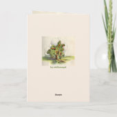 Vintager Apfelbaum Karte (Rückseite)