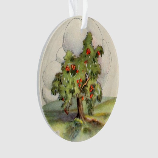 Vintager Apfelbaum Ornament (Vorderseite)