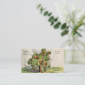 Vintager Apfelbaum Visitenkarte (Stehend Vorderseite)