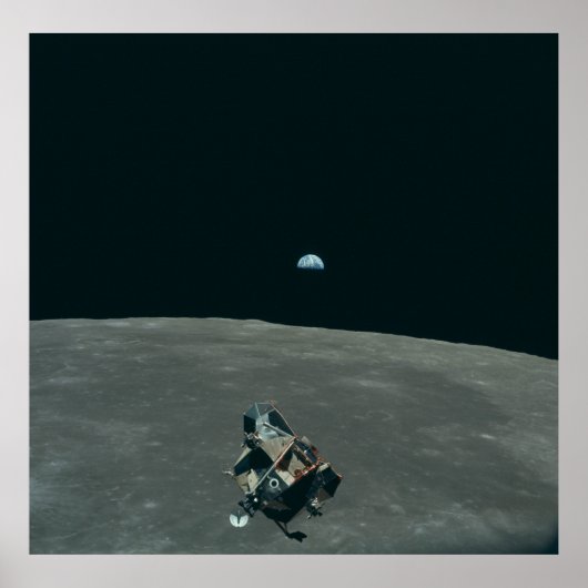 Vintager Apollo 11 Moon Mission Adler's Ascent Poster (Vorne)