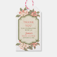 Vintager Apple Blossom Brautparty Geschenkmarke