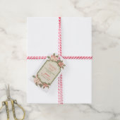 Vintager Apple Blossom Brautparty Geschenkmarke Geschenkanhänger (Mit Garn)