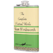 Vintager Apple Green benutzerdefinierbarer Trinkbe Flachmann (Links)