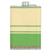 Vintager Apple Green benutzerdefinierbarer Trinkbe Flachmann (Rückseite)
