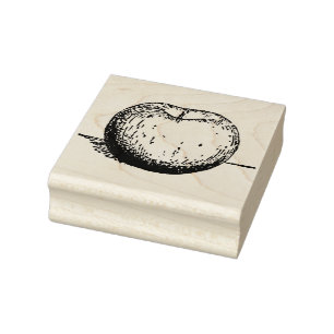 Vintager Apple Gummistempel