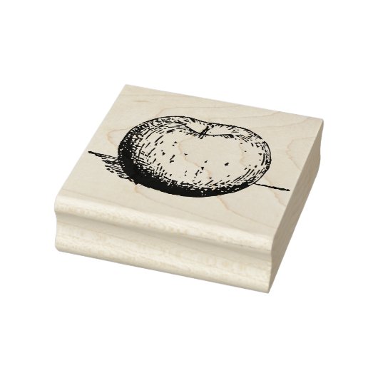 Vintager Apple Gummistempel (Stempel)