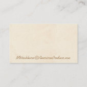 Vintager Apple Visitenkarte (Rückseite)