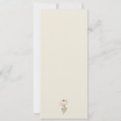 Vintager Apricot Save the Date Einladung (Rückseite)