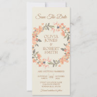 Vintager Apricot Save the Date