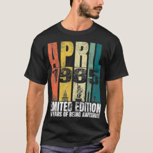 Vintager April 1985 Tagesgeschenke 36 Jahre alt 36 T-Shirt