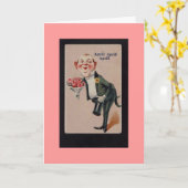 Vintager Aprilscherz Karte (Gelbe Blume)