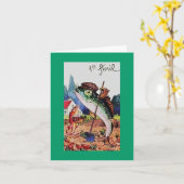 Vintager Aprilscherz Karte (Gelbe Blume)