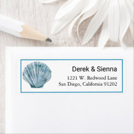 Vintager Aquamariner Blue Single Seashell Wedding 