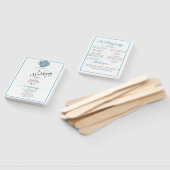 Vintager Aquamariner Blue Single Seashell Wedding Fächer (Non-assembled)