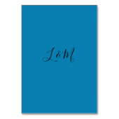 Vintager Aquamariner Blue Single Seashell Wedding Tischnummer (Rückseite)