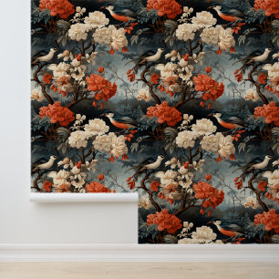 Vintager Aquamariner Boho Birds Georgian VIKTORI Tapete