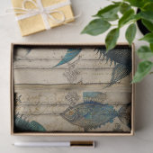 Vintager Aquamariner Steampenfang Seidenpapier (Geschenk)