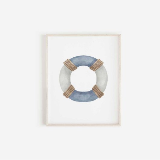 Vintager Aquarelldruck Poster