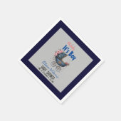 Vintager Aquarellplatz, Kinderdusche2 Serviette (Ecke)