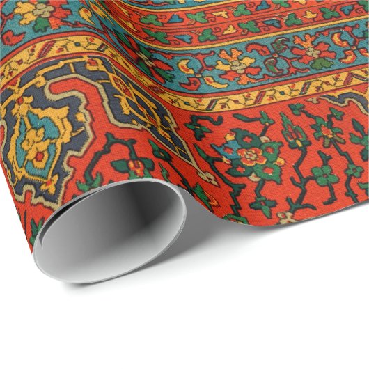 Vintager arabischer Teppichboden Geschenkpapier (Rolleneckpunkt)