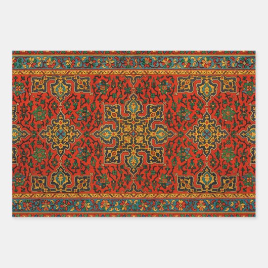 Vintager arabischer Teppichboden Geschenkpapier Set (Vorderseite)