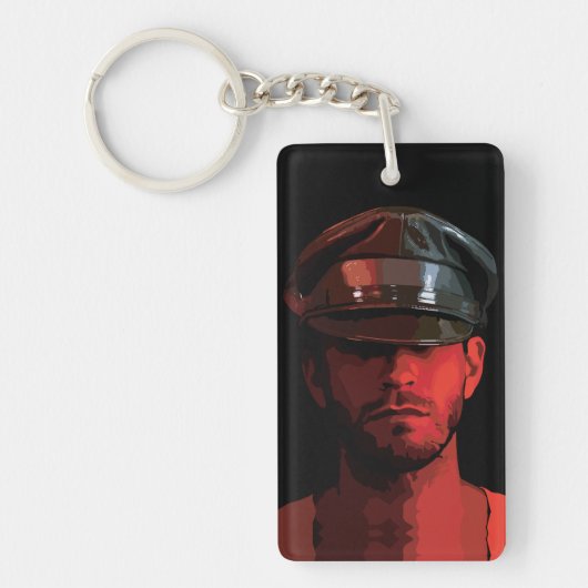 Vintager Arbeitnehmer: Chivalry und Elegance Schlüsselanhänger (Vorderseite)