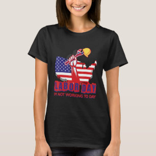 Vintager Arbeitstag arbeite ich nicht an Tagesdesi T-Shirt