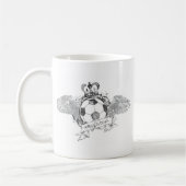 Vintager Argentinien-Fußball Kaffeetasse (Links)