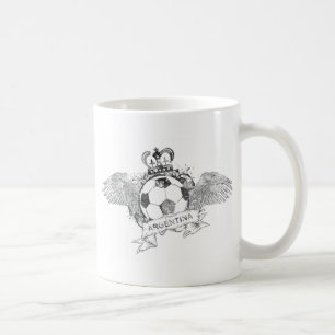 Vintager Argentinien-Fußball Kaffeetasse