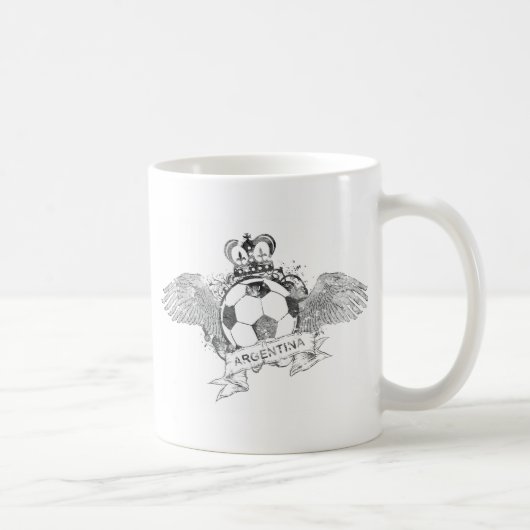 Vintager Argentinien-Fußball Kaffeetasse (Rechts)