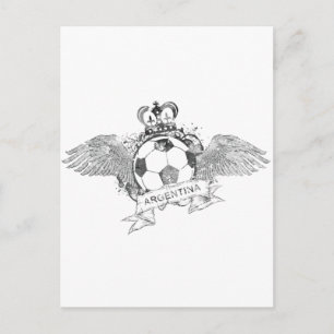 Vintager Argentinien-Fußball Postkarte