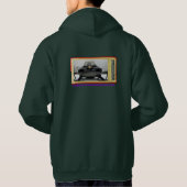 Vintager Arktis-KatzeHoodie der Hoodie (Rückseite)