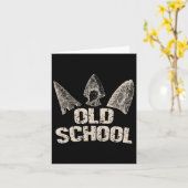 Vintager Arrowhead Junting Old School Archery Arro Karte (Gelbe Blume)