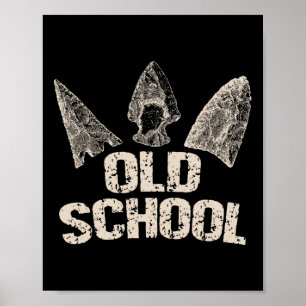 Vintager Arrowhead Junting Old School Archery Arro Poster
