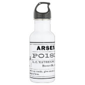 Vintager arsenhaltiger Gift-Aufkleber Trinkflasche (Vorderseite)