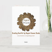 Vintager Art-alles- Gute zum Geburtstagmit Karte (Rückseite)