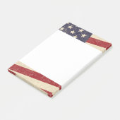 Vintager Art-amerikanische Flaggegrunge-Blick Post-it Klebezettel (angewinkelt)