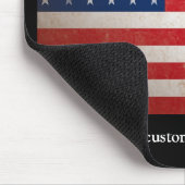 Vintager Art-amerikanische Flaggen-patriotischer Mousepad (Ecke)